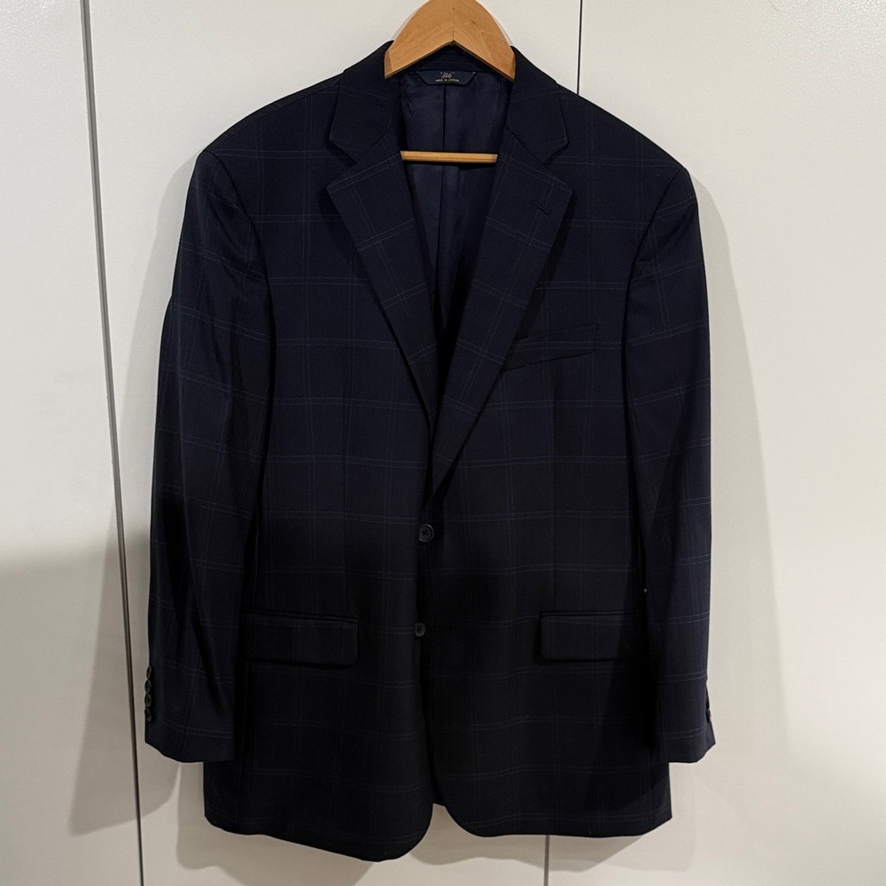 Men's Navy Check Brooks Brothers Sportscoat